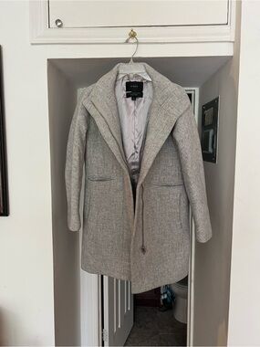 J.Crew Light Gray Wool Blend Coat